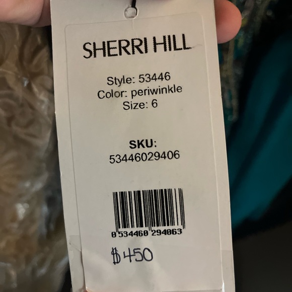 Sherri hill periwinkle body countering gown - Picture 3 of 3
